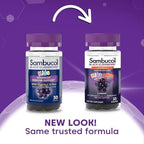 Sambucol Black Elderberry Gummies for Kids - Elderberry Gummies with Zinc and Vitamin C, Chewable Supplement for Kids, Low Sugar, Berry Flavor - 30 Count