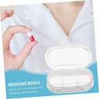 Travel Organizer Storage Case Small Airtight Dispenser for Pills Compartment Portable Storage Food Grade for Travel and Everyday Use