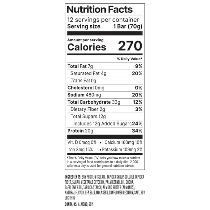 PROBAR - PROTEIN Bar, Sea Salt Caramel, Non-GMO, Gluten-Free, Healthy, Plant-Based, Whole-Food Ingredients, Natural Energy (12 Count)
