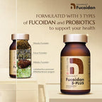 Fucoidan 3-Plus Brown Seaweed Immunity Supplement with Three Types of High Purity Fucoidan Organic Mekabu Fucus Mozuku Agaricus Capsule Type Made in Japan (1)