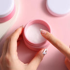 kuangre Travel Containers for Toiletries, Silicone Cream Jars BPA-Free, Leak-proof 2oz Travel Size Containers, Portable Size Silicone Jars with Lid for Cosmetic Face Hand Body Cream (4 Pack)