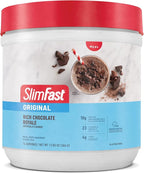 SlimFast Meal Replacement Powder, Original Rich Chocolate Royale, Weight Loss Shake Mix, 10g of Protein, 14 Servings (Pack of 3) (Packaging May Vary)