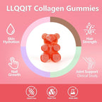 60 Count Multi-Collagen Peptides Gummies for Women - Packed with Types I, II, III, V, X, Vitamins C, E, Zinc & Hyaluronic Acid - Non-GMO & Gluten Free