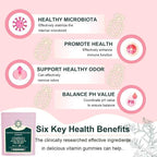 Premium Feminine Balance Gummies - Vaginal Probiotics for Women’s Health & Wellness - Immune Support PH Balance - Vegan, Gluten-Free - Hawaiian Pineapple - 60 Gummies - 30 Servings
