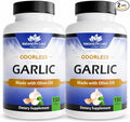 NaturaLife Labs Odorless Garlic Supplement – 30 mg Garlic Extract per Serving (2 Softgels) with Organic Olive Oil – 150 Softgels – Non-GMO, Gluten-Free (2 Pack)