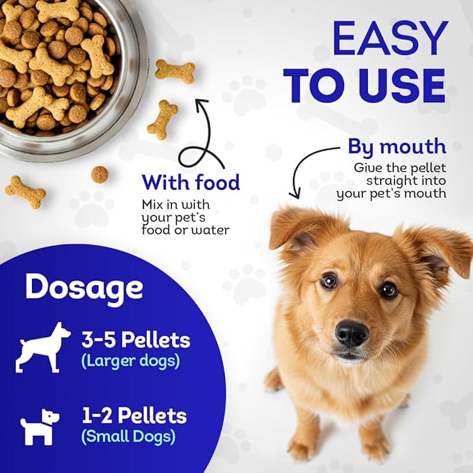 HA4E - Dog Yeast Protection - Homeopathic Support for Yeast Infections - All-Natural Preventive Care for Skin & Ear Health - Tablets, Kennel Size (Extra Large)