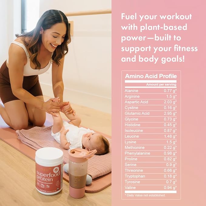 Boobie Body Superfood Protein Pregnancy and Postpartum Meal Replacement Shake, Coffee Caramel Flavor | 19g Protein | Safe for Lactation & Motherhood | Organic, Vegan, Zero Sugar, 1 Tub (20 Servings)