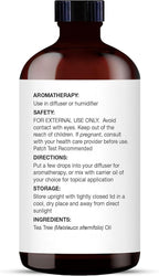 Majestic Pure Tea Tree Essential Oil with Glass Dropper - 4 Fl Oz Pack of 2-100% Pure and Natural Tea Tree Oil - Premium Grade Essential Oils for Diffuser, Aromatherapy, Soap and Candle Making