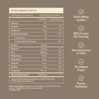 Whey Protein Isolate for Women, 20g Protein, 0g Sugar, 90 Calories, Stevia-Free, Grass-Fed & Pasture Raised, Chocolate 1 lb