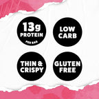 WILDE Himalayan Pink Salt Protein Chips, Thin and Crispy, High Protein, Keto Friendly, Made with Real Ingredients, 1.34oz Bags (Pack of 8)