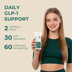 OxyEnergy GLP-1 Supplement Weight Loss Pills for Women & Men, GLP-1 Appetite Suppressant with Akkermansia Probiotic, Metabolism & Gut Health Booster, Vegan, Gluten-Free, Non-GMO, 60 Capsules