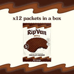 Rip Van Wafels Chocolate Brownie Stroopwafels - Healthy Snacks - Non GMO Snack - Keto Friendly - Office Snacks - Low Sugar (3g) - Low Calorie Snack - 1.16 Ounce (Pack of 12)