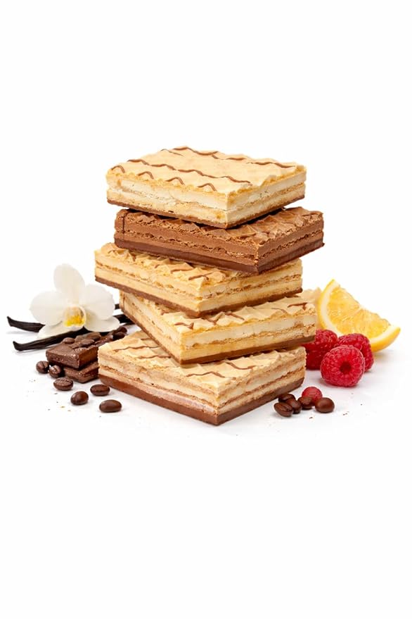 PROTIFIT - High Protein Wafer Bar, 15g Protein, Low Calorie, Low Carb, Low Fat, Trans Fat Free, Cholesterol Free, Ideal Protein Compatible, 5 Servings Per Box (Variety)