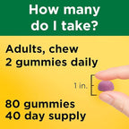 Nature Made Calcium Adult Gummies, 80 Count (Pack of 3)