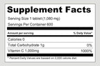 Korea Eundan High Potency Vitamin C 1000mg – 600 Tablets (20-Month Supply), Individually Packed for Freshness & Portability