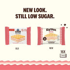 Rip Van Strawberry Keto Wafer Cookies - Healthy Vegan Snacks - Non GMO, Low Sugar (1g), Low Calorie - 16 Count