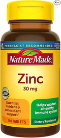 Nature Made Zinc 30 mg (Pack of 4)