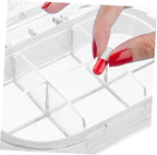 Travel Organizer Storage Case Small Airtight Dispenser for Pills Compartment Portable Storage Food Grade for Travel and Everyday Use