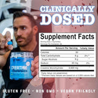 Creatine Monohydrate Gummies, 5g Creatine per Serving, Sugar-Free Creatine Supplement for Strength, Lean Muscle & Cognitive Support, Sour Blue Razz, 120 Gummies