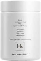Codeage Hair Skin Nails Vitamins Platinum - KeraGEN-IV Keratin, Dermaval - Hair Fall, Skin Elasticity & Moisture Support - Biotin 5000, Collagen, Vitamin C, Coffeeberry, PABA Supplement - 60 Capsules