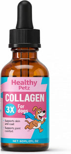 Healthy Petz Premium Liquid Collagen Drops for Dogs - Advanced Joint Support, Gut Health & Vitality Supplement, 2 Fl Oz