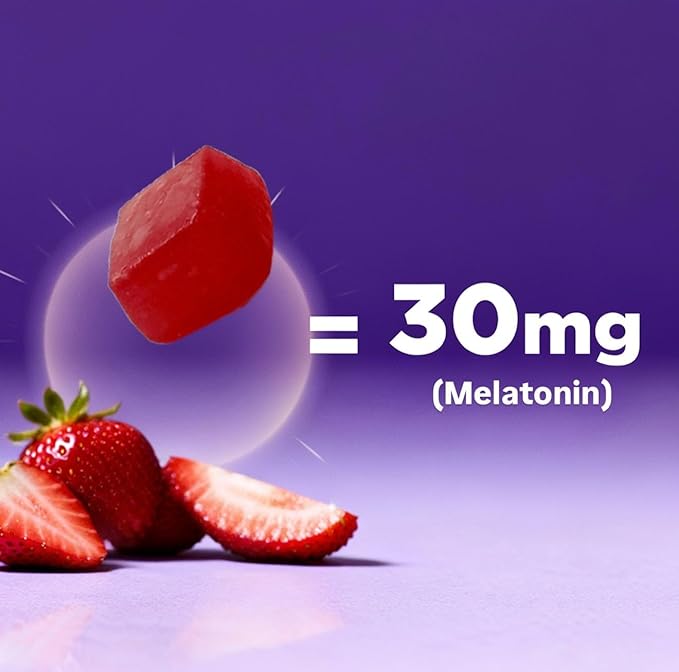 Vitamatic Sugar Free Melatonin 30mg per Gummy - 60 Servings - 60 Vegetarian Gummies - Non-Habit Forming Supplement (60 Count (Pack of 1))
