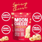 Moon Cheese Bites, Get Pepper Jacked, 2-Ounce 3-Pack, 100% Real Cheese Snack, Protein, Keto, After-School or Lunch Snack