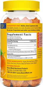 Adventure Home Vitamin C 250 mg Gummies Dietary Supplement 120 Count+Better Guide Vitamins Supplements
