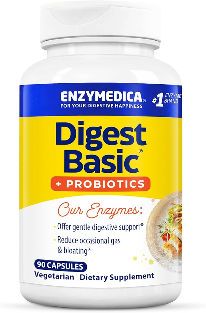 ENZYMEDICA Digest Basic + Probiotics Capsules, 90 Count