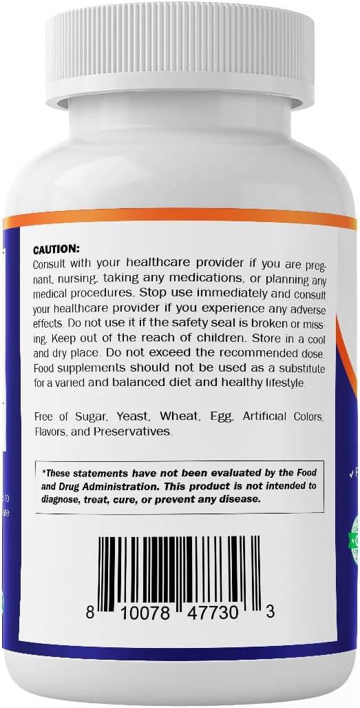 Vitamatic Calcium 1200mg with Vitamin D3 2000 IU (50mcg) – Bone & Immune Support Formula – 240 Tablets – High Absorption Calcium Carbonate with D3 – Non-GMO, Gluten-Free