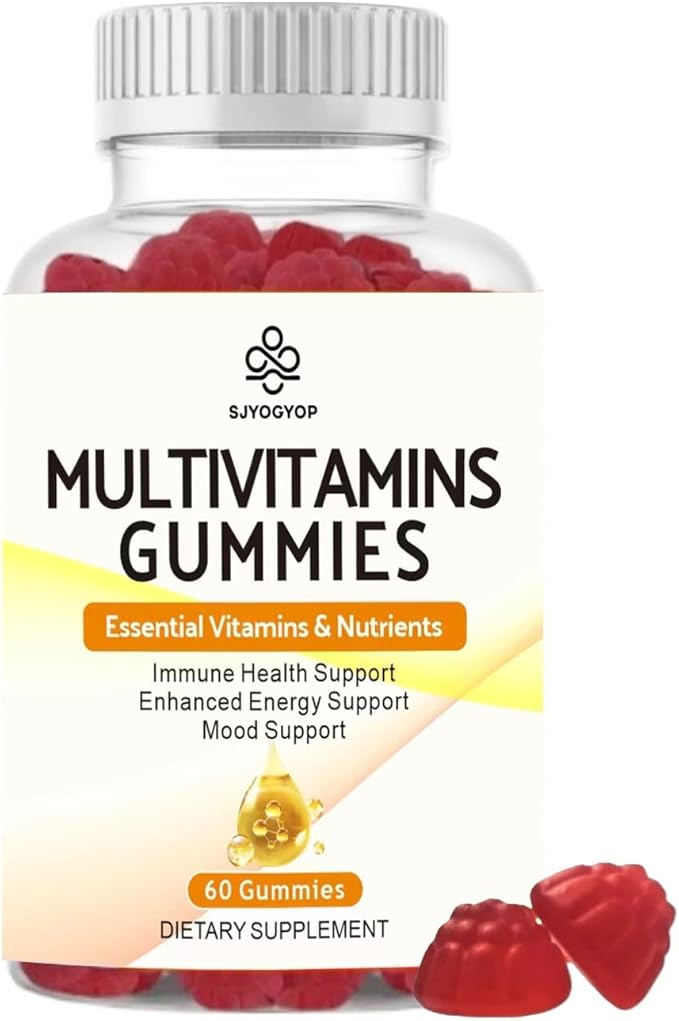Sugar Free Multi-Vitamin Gummies for Women & Men, Daily Multivitamin/Multimineral Supplement with Vitamin A C D E B6 B12,Folic Acid,Pantothenic Acid,Biotin,Inositol,Iodine,Zinc