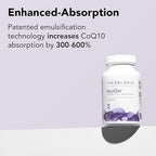 Theralogix NeoQ10 Coenzyme Q10 Supplement - Heart Health & Fertility Support - CoQ10 Fertility Supplement for Men & Women* - NSF Certified - 90 Softgels (90-Day Supply)