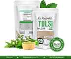 Dr. Herbalist Tulsi Powder 200g - Holy Basil Supplement, Boosts Immunity