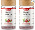 Snap Supplements Heart Health Gummies, Blood Circulation Supplements, CoQ10 Heart Health Supplements, Blood Flow Supplement, Sugar Free, 60 Gummies (Pack of 2)