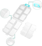 1Pack Travel Pill Organizer - 10 Compartments Pill Case, Compact and Portable Pill Box, Perfect for On-The-Go Storage, Pill Holder for Purse White