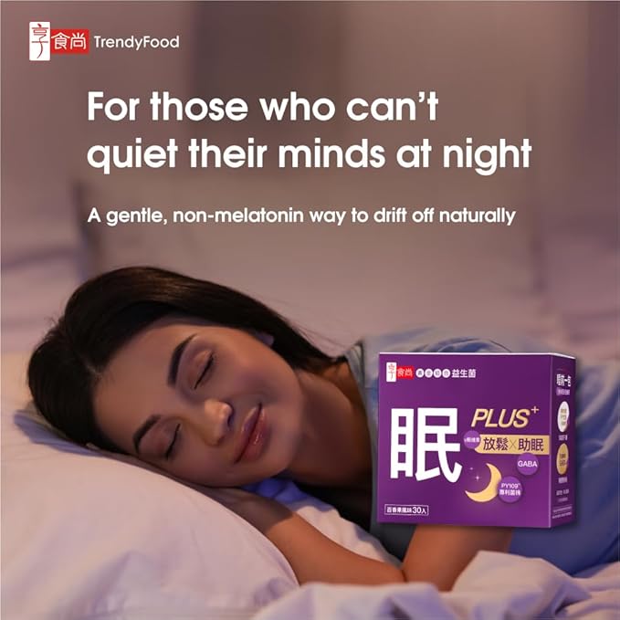 SleepPLUS Probiotic Sleep Support with GABA Sleep Strain PY109™ and Lemon Balm 30 Billion CFU Nighttime Relaxation Gut Brain Balance Supplement 30 Stick Packs