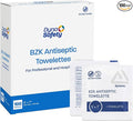 Dynarex BZK Antiseptic Towelettes, Moist Sanitizing Towelettes Designed to Prevent Infection in Minor Wounds, 5x7, Disposable & Individually Wrapped, 1 Box of 100 (Packaging May Vary)