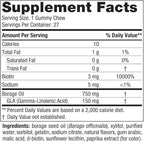 Nordic Naturals Zero Sugar Hair & Skin Gummy Chews, Strawberry Lemonade - 27 Gummy Chews - Biotin + GLA from Borage Oil - Promotes Healthy Balance of Fats in Skin - Non-GMO - 27 Servings