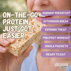 Protein Crispy Rice Treats, 15g Protein, 3g-7g Net Carbs, Low Carb, Fluffy, Soft, Chewy, Gluten Free, High Fiber, Keto-Friendly, No Aftertaste (Salted Toffee Crunch, 1 Pack)
