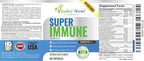 Super Wellness Immune Booster - Quercetin Immunity Support, 25 Vitamins, Herbs, Superfoods, Mushrooms - Vitamins C & E - Selenium - Turmeric - Immune Defense Supplement - 60 Capsules