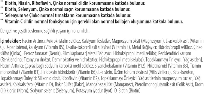 Vitabiotics Perfectil Tablets Healthy Skin Hair and Nails 30 Tablets