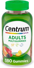 Centrum MultiGummies Gummy Multivitamin for Adults, Multivitamin/Multimineral Supplement with Vitamins D, B and E, Assorted Fruit Flavor - 18 Count