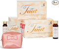 TAUT Premium Marine Collagen Drink 13,000mg Anti-Aging Formula, 24 Bottles (1.7oz Each) + Collagen Face Mask + 3 Powder Sachets Japan-Made Liquid Collagen for Skin, Hair & Joints
