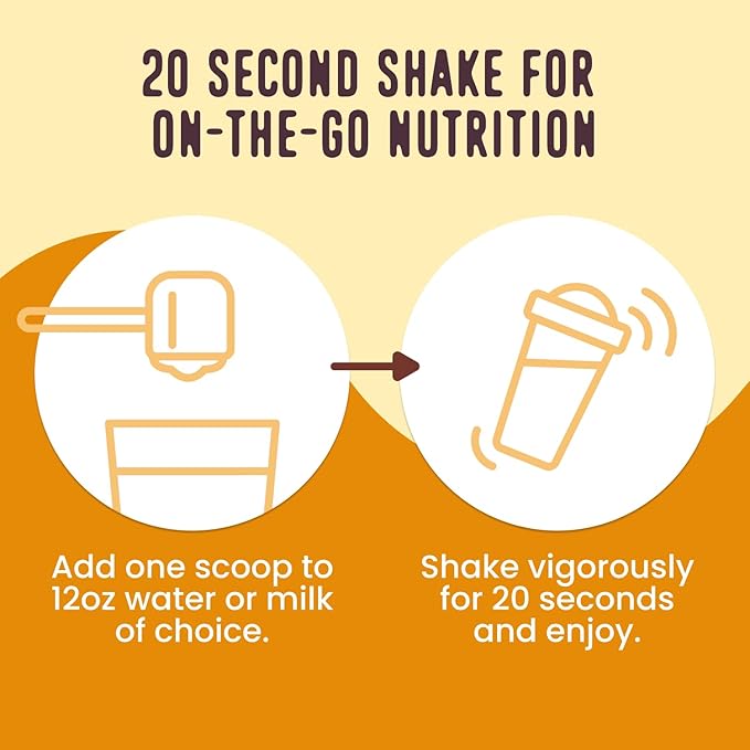 FlavCity Vanilla All in One Protein Shake Powder - On the Go Meal Alternative + Collagen Peptides, Reishi & Cordyceps - Focus, Skin, Hair & Joint Support - 100% Grass Fed Whey, 20 Servings