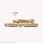 Natrol Mood + Stress 5-HTP 100 mg, Dietary Supplement for a Balanced Mood, Capsules for Adults, 30 Capsules, Up to a 30 Day Supply