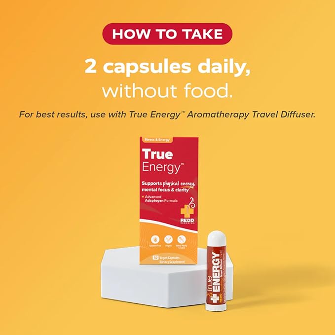 Redd Remedies, True Energy, Supports Energy Production and Stamina, 50 Vegan Capsules