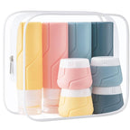 MODENGKONGJIAN Travel Bottles for Toiletries,TSA Approved Silicone Squeezable Travel Shampoo Bottles, 3oz Leak Proof Refillable Toiletry Cosmetic Containers （15 Pcs/Colorful）