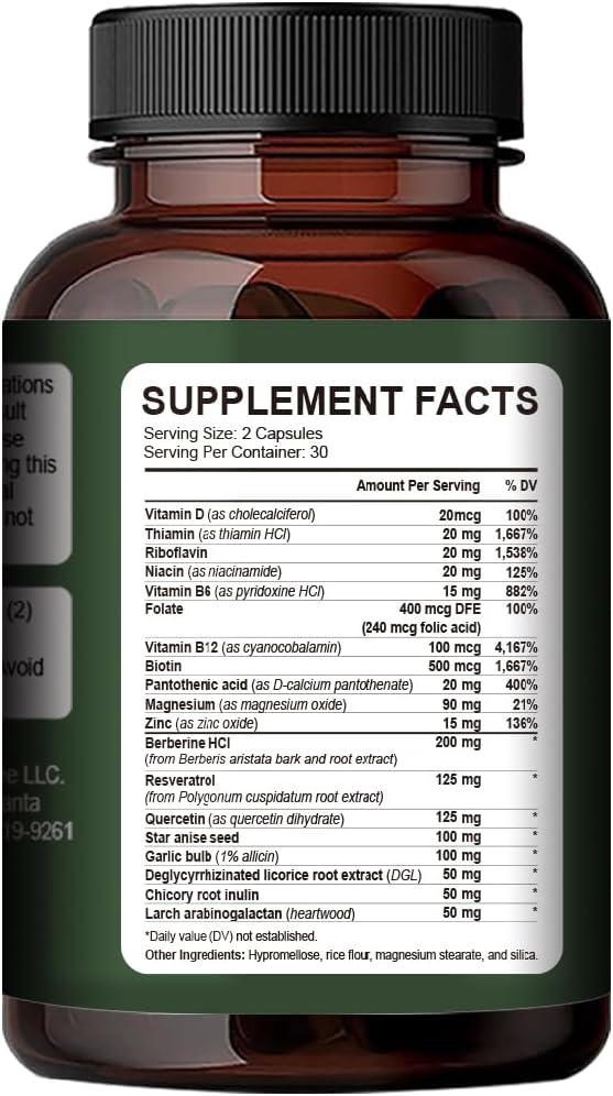 Rigma Herbal BEE Gut Health - Gas and Bloating Relief, Constipation, Leaky Gut Repair - Gut Cleanse & Restore Digestion - Promote Regularity, Colon Cleanser, 60 Capsules