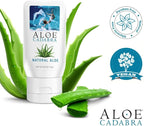 Aloe Cadabra Natural Water Based Personal Lubricant and Vaginal Moisturizer, Organic Aloe Lube, Non-Staining, pH Balanced (Unscented 2.5 Oz, 3 Pack)