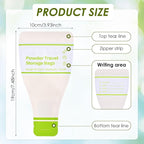 Disposable Protein Powder Travel Container Bags – 60Pcs Leakproof Single-Use Travel Powder Bags, Mess-Free Powder Travel Container for Gym, Workouts, Travel, On-The-Go Lifestyles